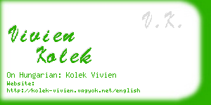 vivien kolek business card